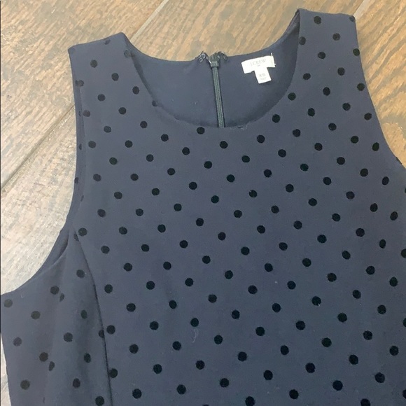 Black Polka Dot J.Crew Dress - Picture 2 of 3